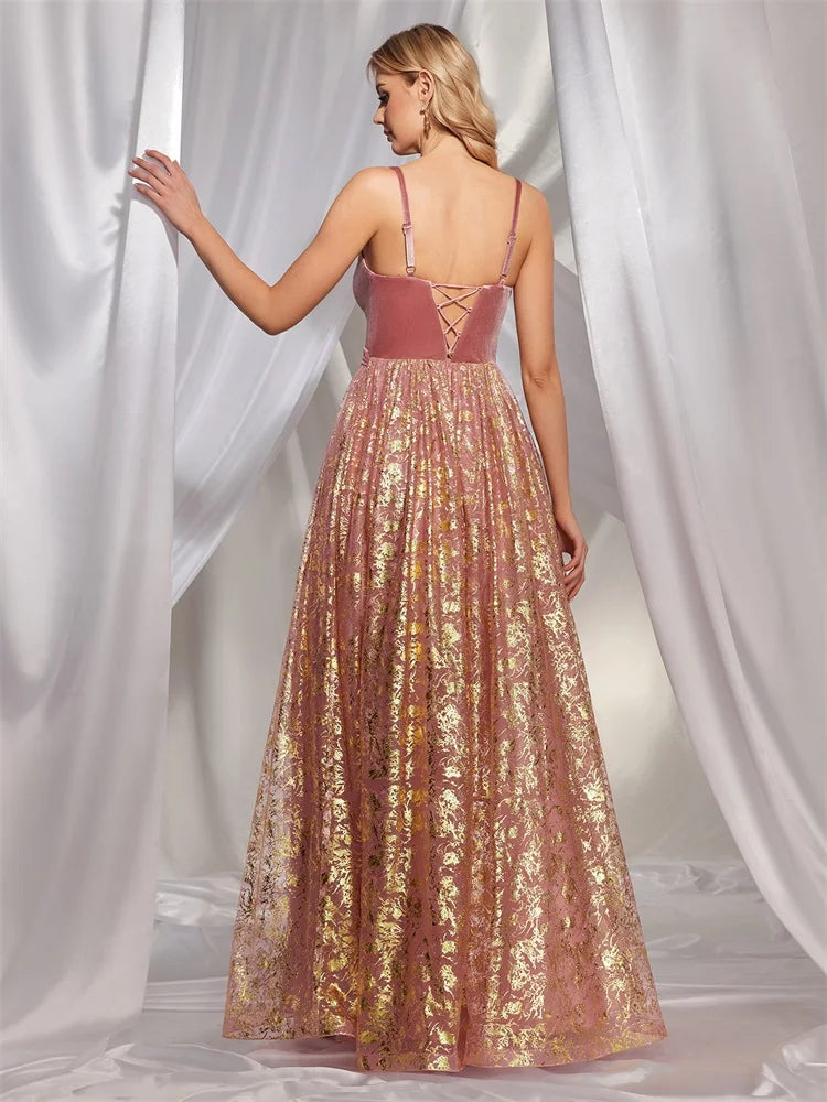 BluePlum Luxury Backless Evening Gown | Blue Plum - Blue Plum
