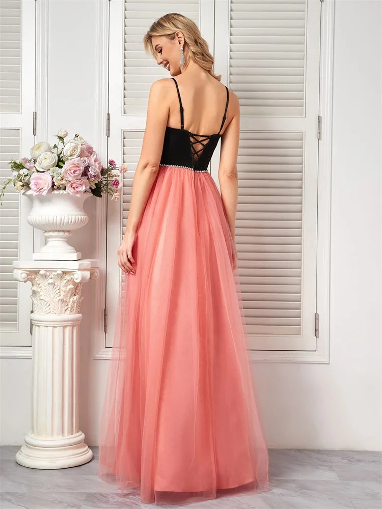 Twilight Elegance: BluePlum Sexy Suspender Evening Dress 2024 | Blue Plum - Blue Plum
