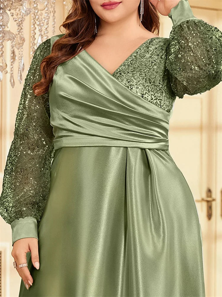 Navy Sequin Evening Gown | Blue Plum - Blue Plum
