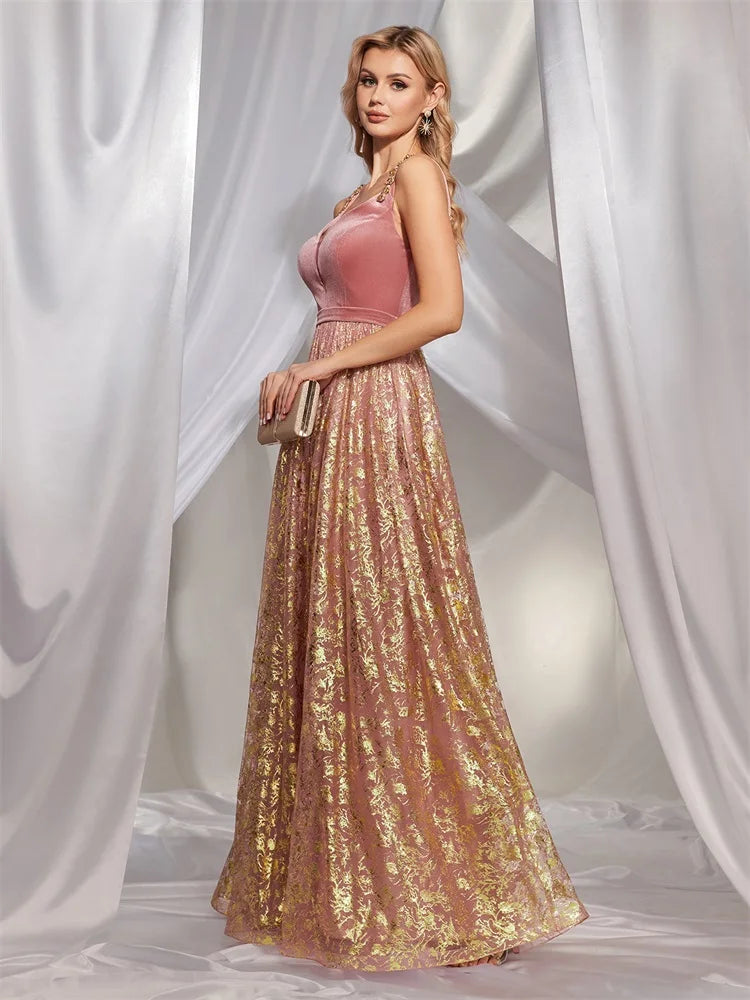BluePlum Luxury Backless Evening Gown | Blue Plum - Blue Plum