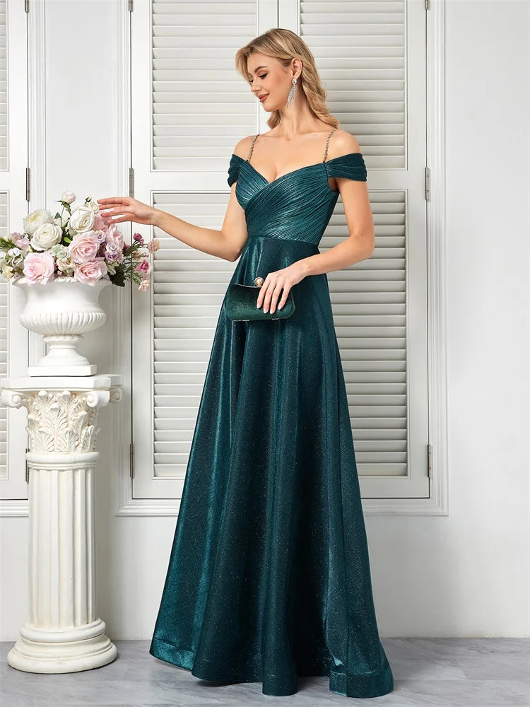 BLUEPLUM Sparkly Halter Evening Dress | Blue Plum - Blue Plum