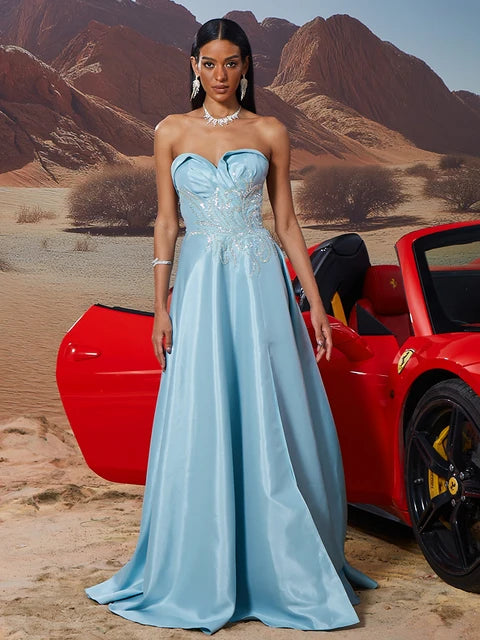 BLUEPLUM Gold Sequin Luxury Formal Evening Dress | Blue Plum - Blue Plum