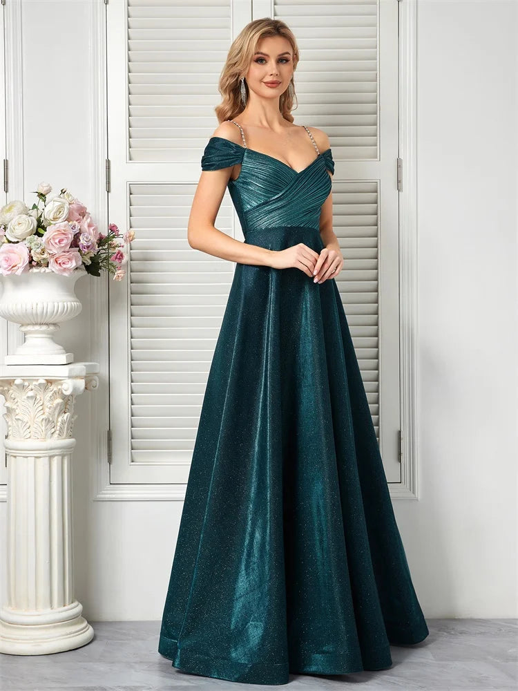 BLUEPLUM Sparkly Halter Evening Dress | Blue Plum - Blue Plum