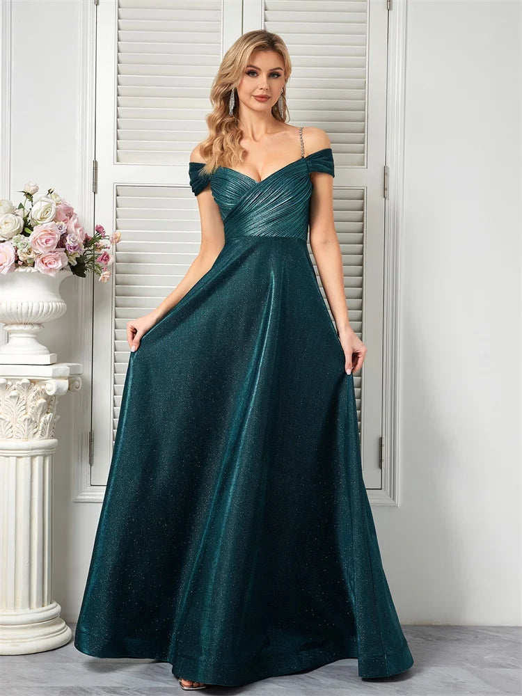BLUEPLUM Sparkly Halter Evening Dress | Blue Plum - Blue Plum