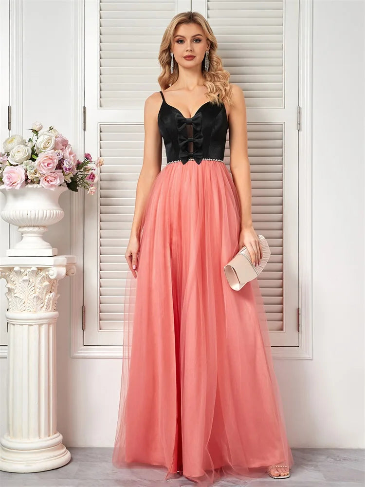Twilight Elegance: BluePlum Sexy Suspender Evening Dress 2024 | Blue Plum - Blue Plum