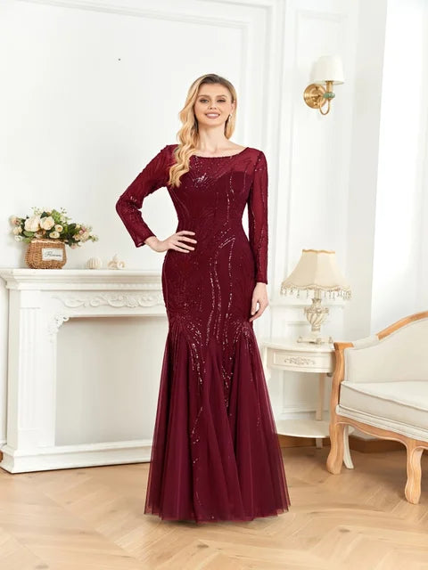 BLUEPLUM Sparkling Mermaid Evening Dress | Blue Plum - Blue Plum