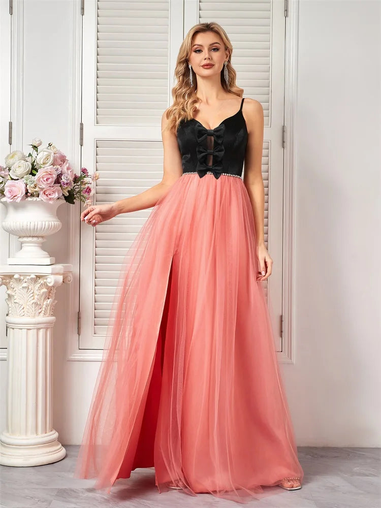 Twilight Elegance: BluePlum Sexy Suspender Evening Dress 2024 | Blue Plum - Blue Plum