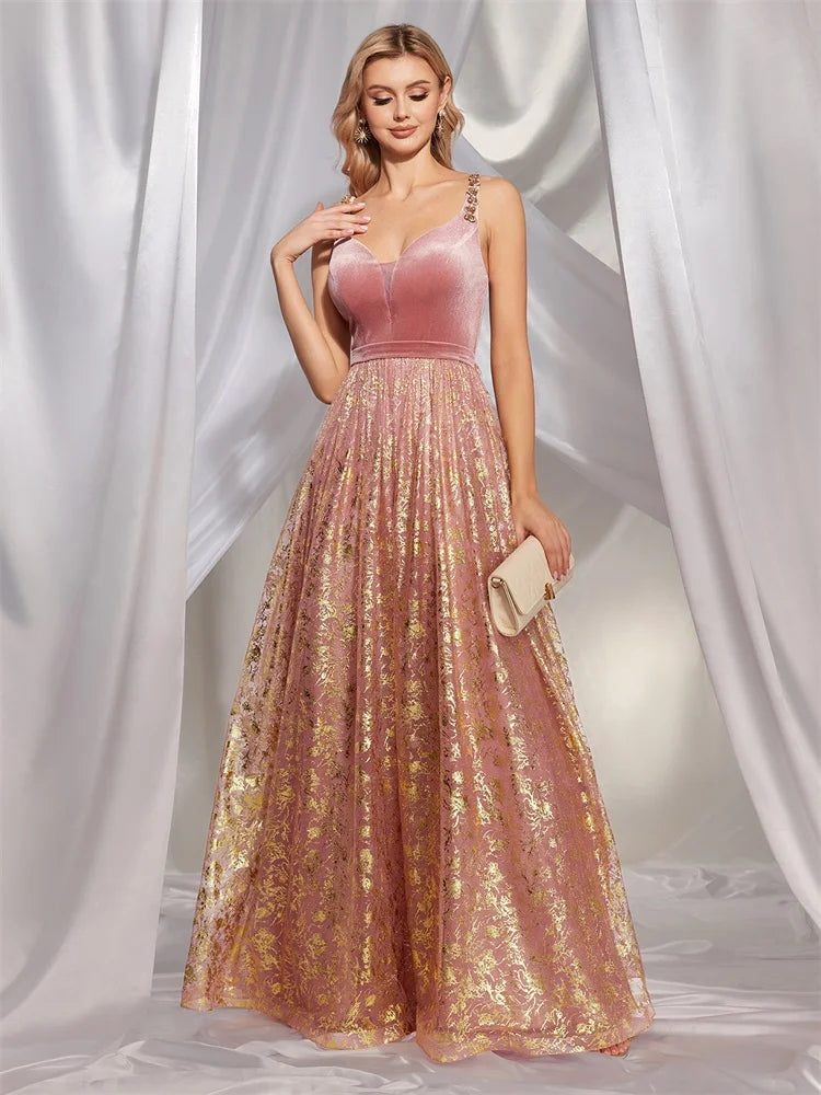 BluePlum Luxury Backless Evening Gown | Blue Plum - Blue Plum