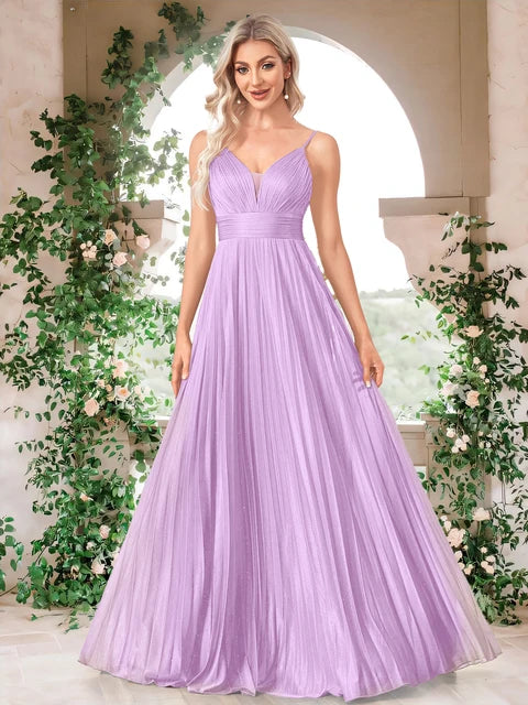 BLUEPLUM Elegant Green Evening Dress - Backless A-line Gown | Blue Plum - Blue Plum