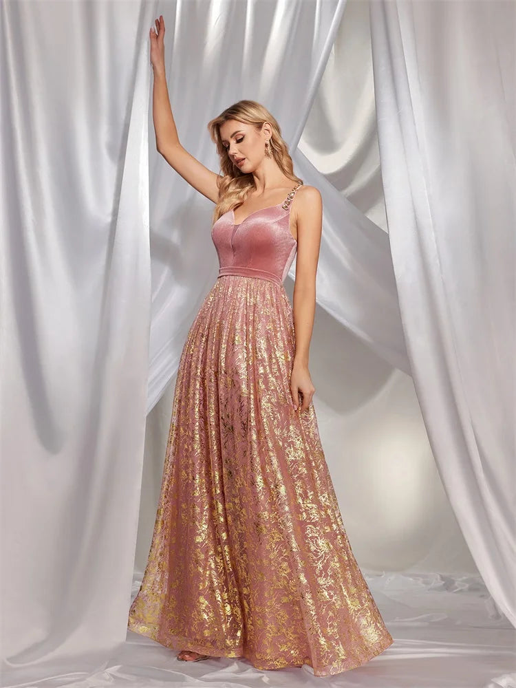 BluePlum Luxury Backless Evening Gown | Blue Plum - Blue Plum