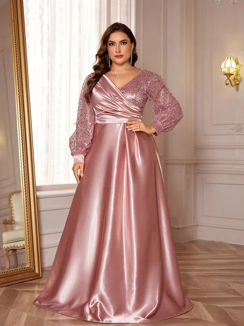 Navy Sequin Evening Gown | Blue Plum - Blue Plum