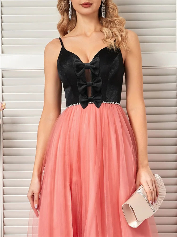 Twilight Elegance: BluePlum Sexy Suspender Evening Dress 2024 | Blue Plum - Blue Plum