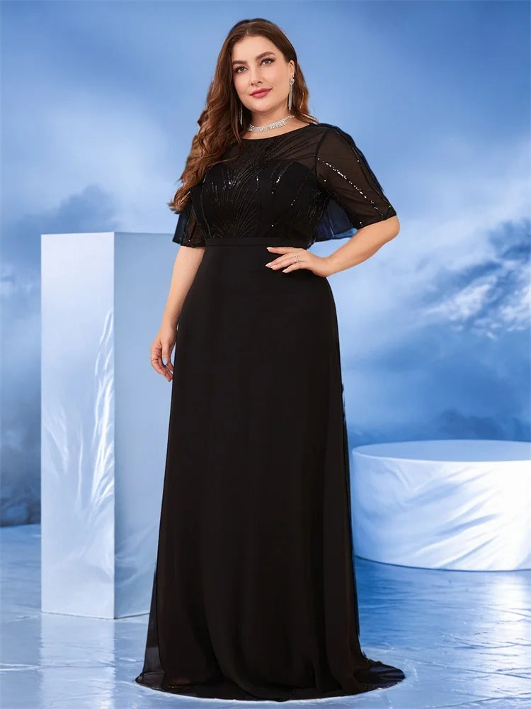 BluePlum Mermaid Sequin Maxi Prom Dress | Blue Plum - Blue Plum